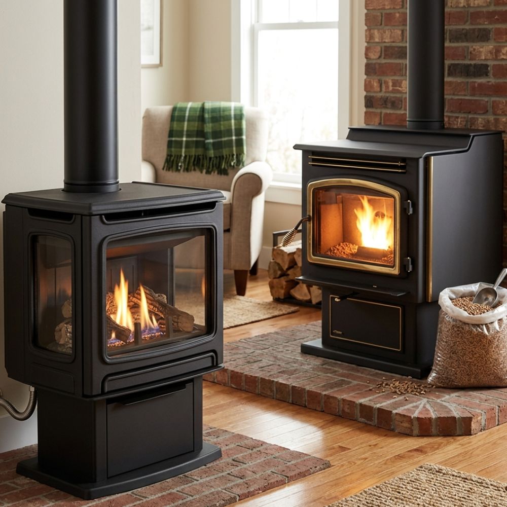 Efficiency vs. Sustainability: Choosing Between Gas and Pellet Stoves for Your Home