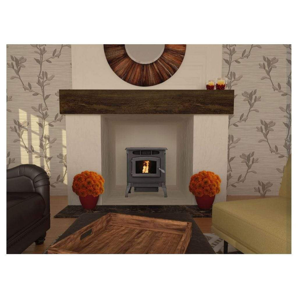 Breckwell Classic Cast 25" Black Enamel Finish Pellet Stove With Ignitor
