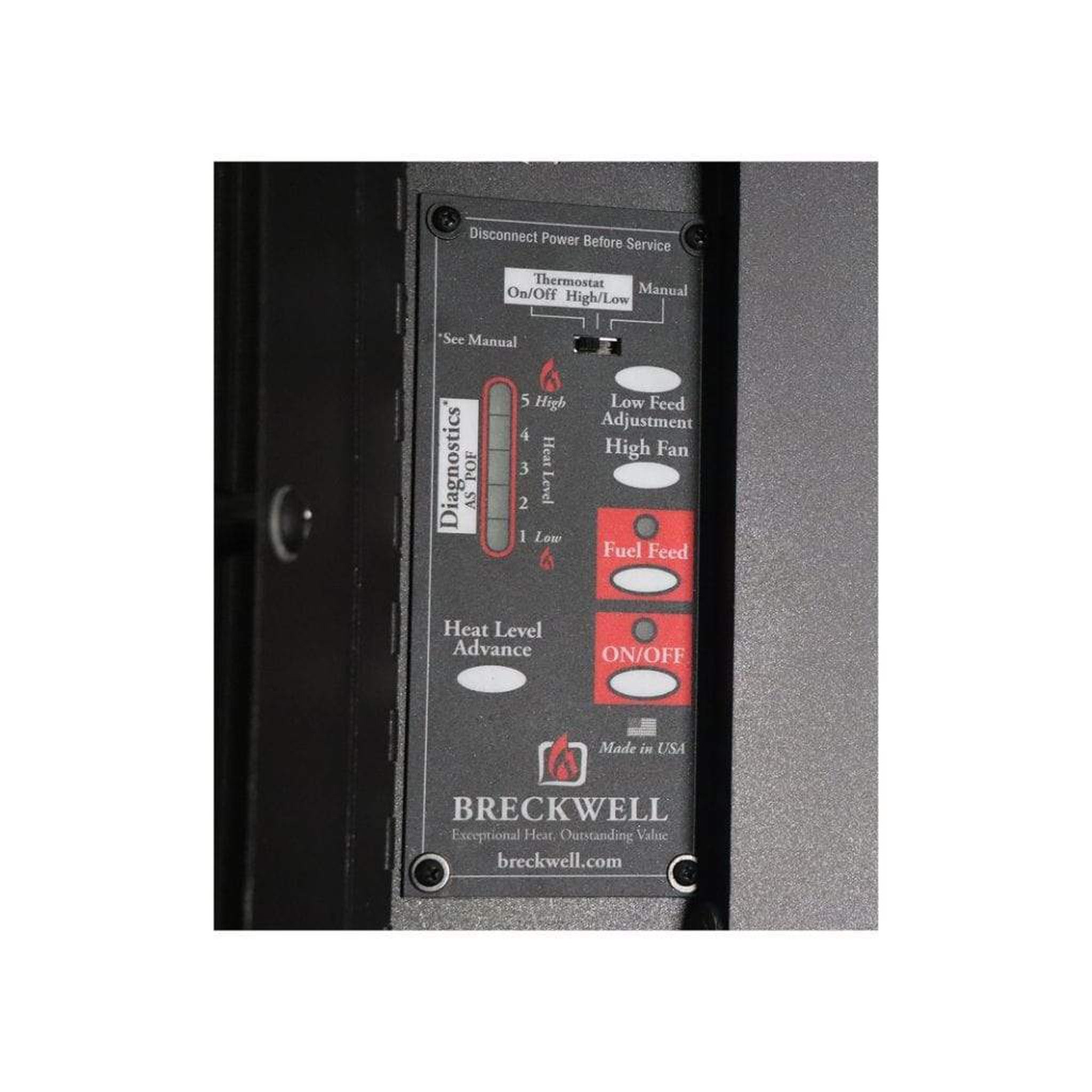 Breckwell Sonora 22" Freestanding Pellet Stove on Legs
