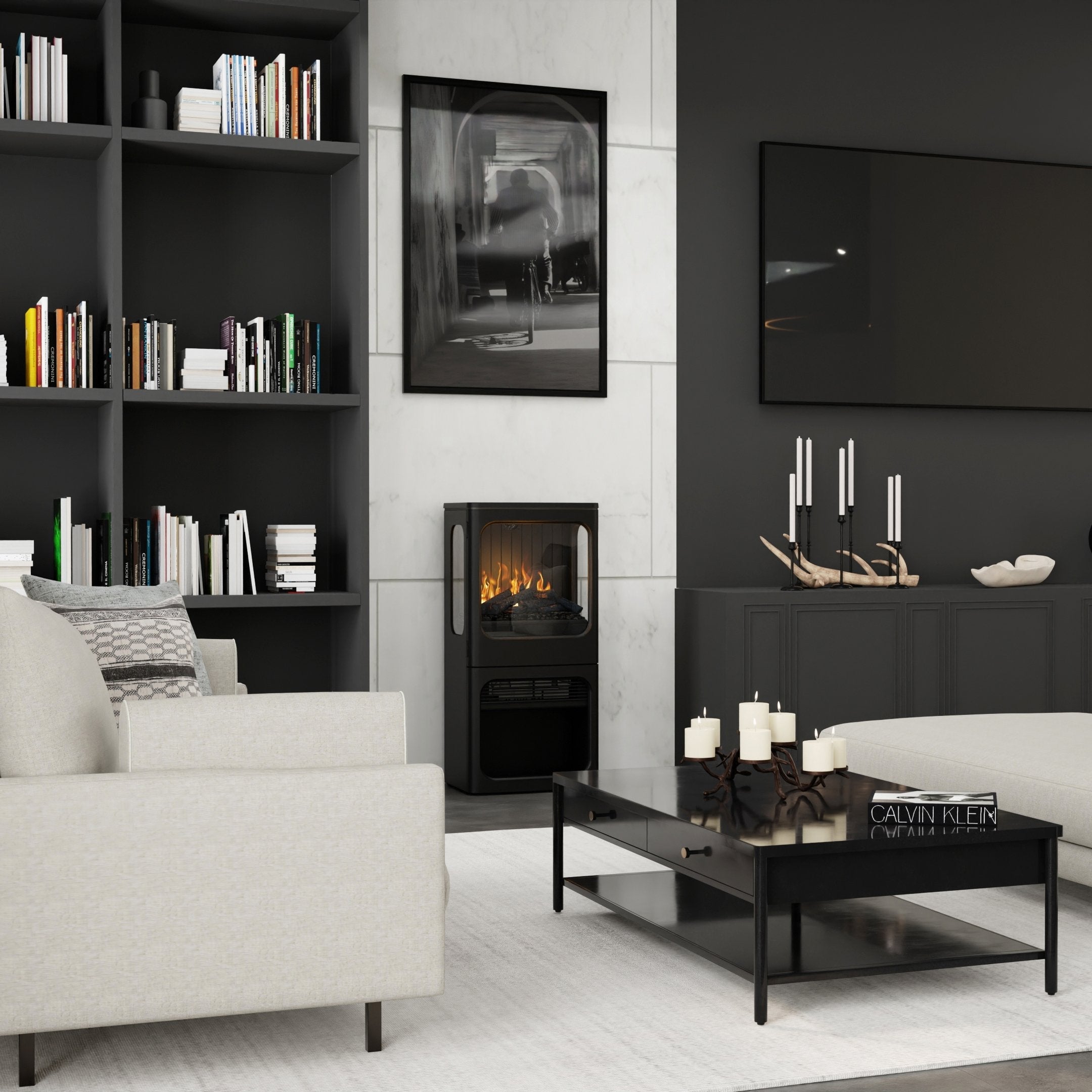 Dimplex Optimyst Mapleton 38" Freestanding Water Vapor Electric Fireplace Stove