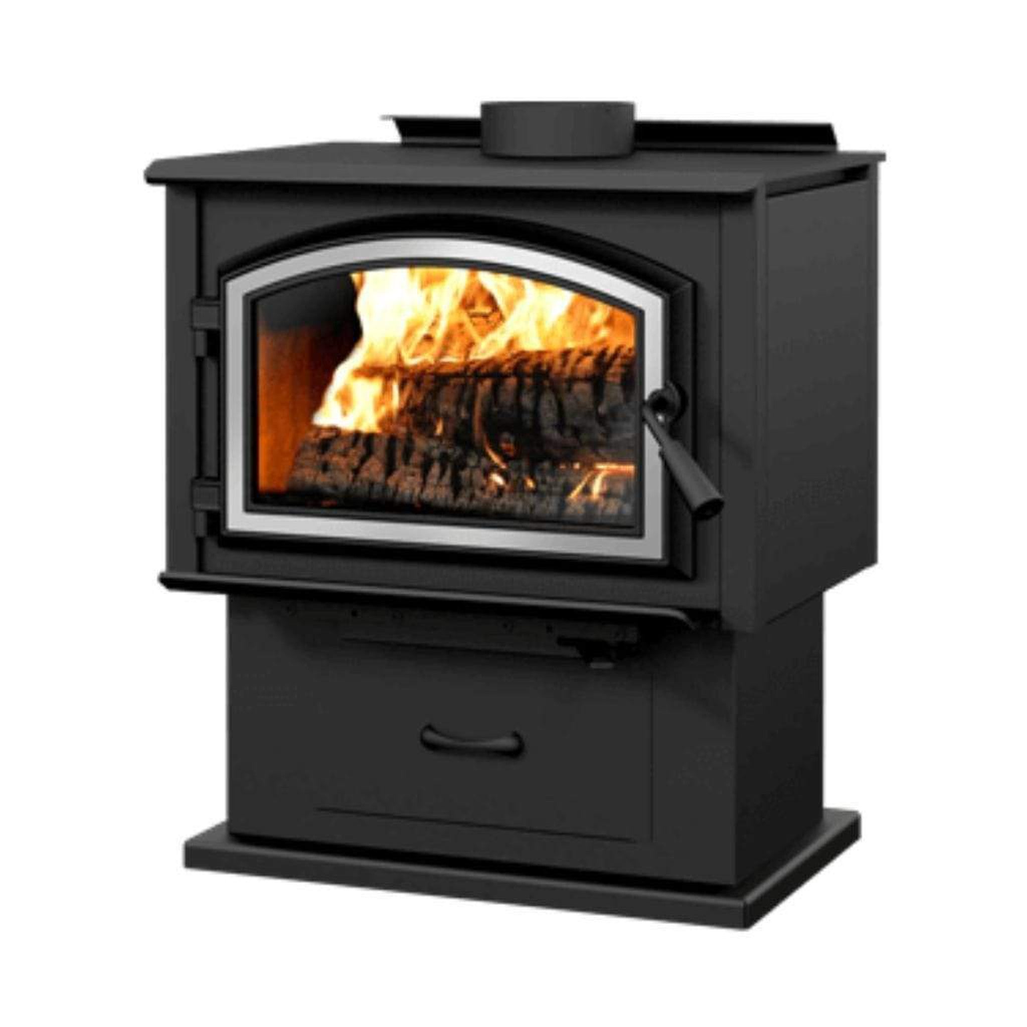 Empire Gateway 1700 24" Freestanding Wood Burning Stove Non-Catalytic EPA 2020 Metallic Black WB17FS