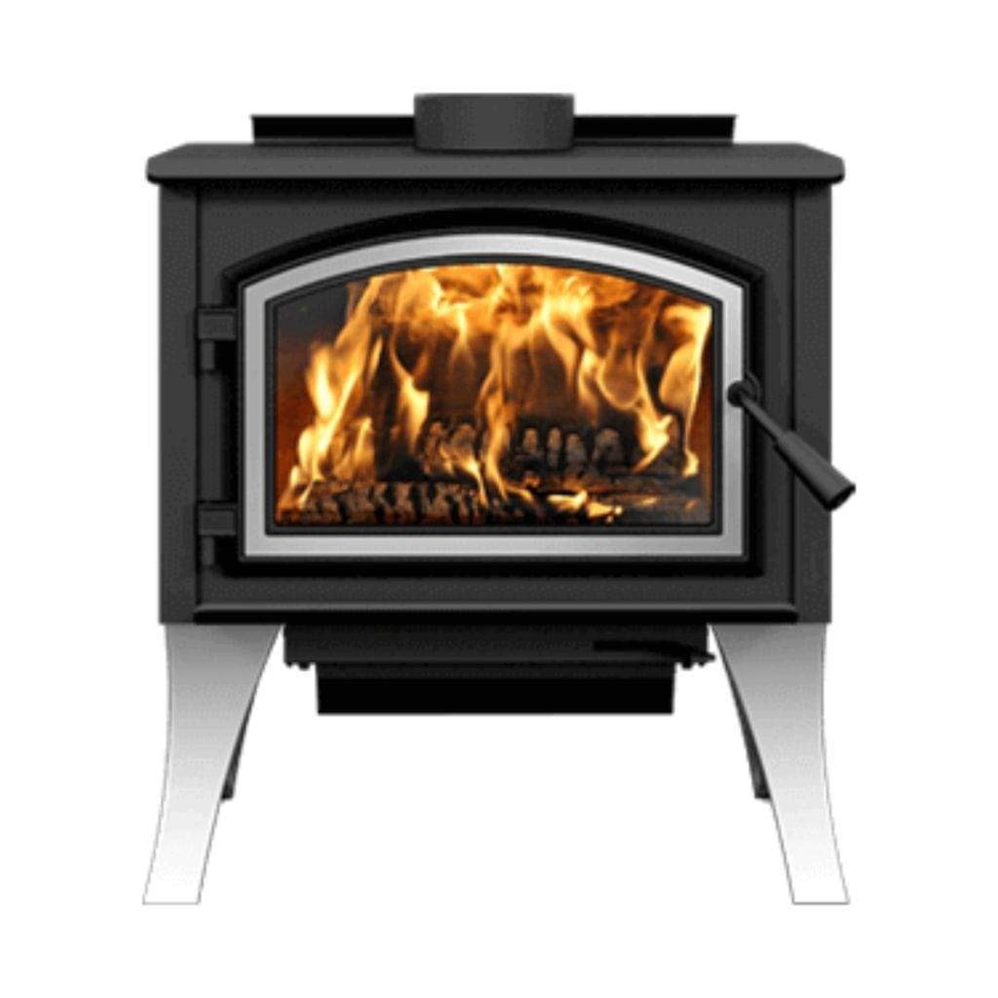 Empire Gateway 1700 24" Freestanding Wood Burning Stove Non-Catalytic EPA 2020 Metallic Black WB17FS
