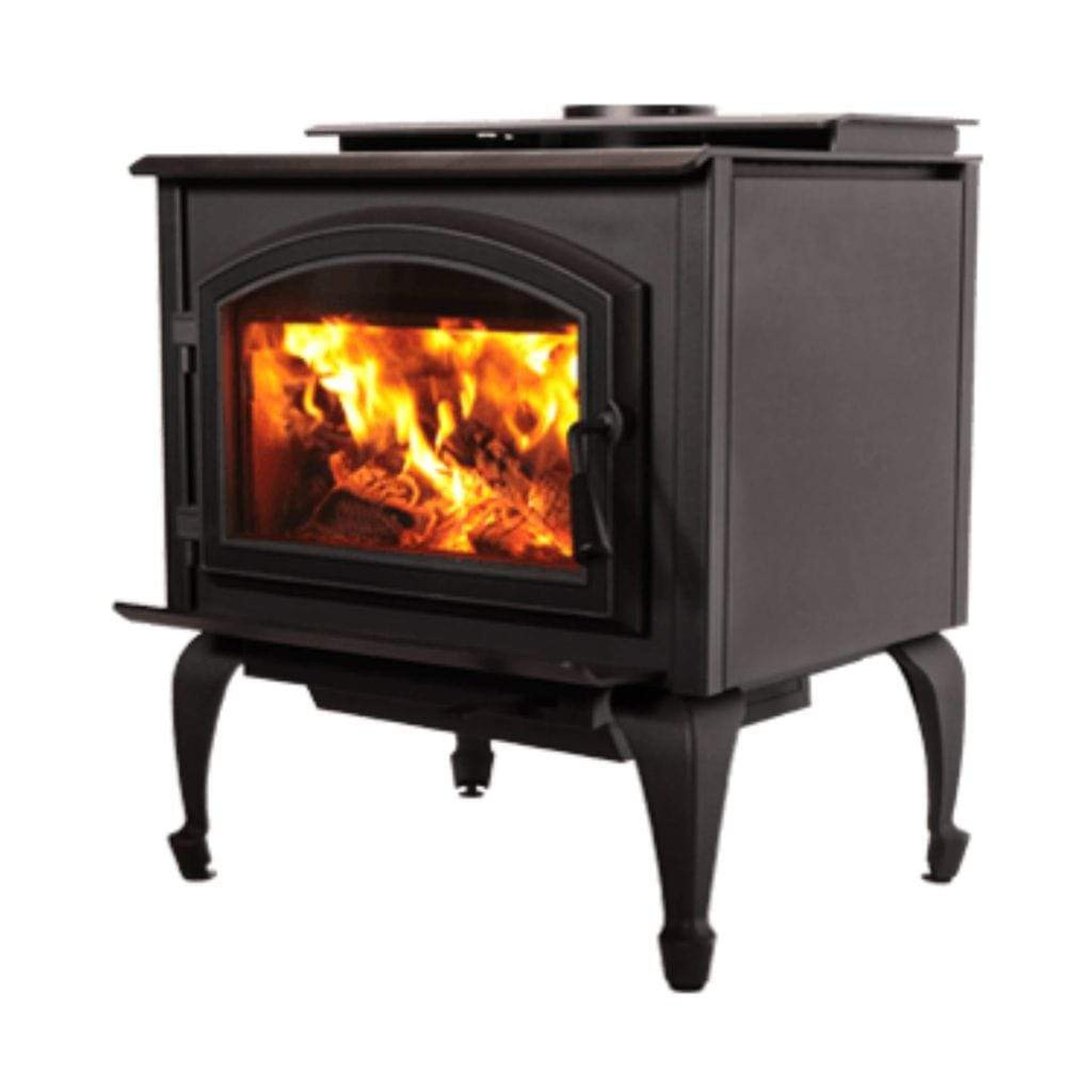 Empire Gateway 2300 26" Freestanding Wood Burning Stove – Non-Catalytic Cordwood Heating, Air Wash System, Metallic Black (WB23FS)
