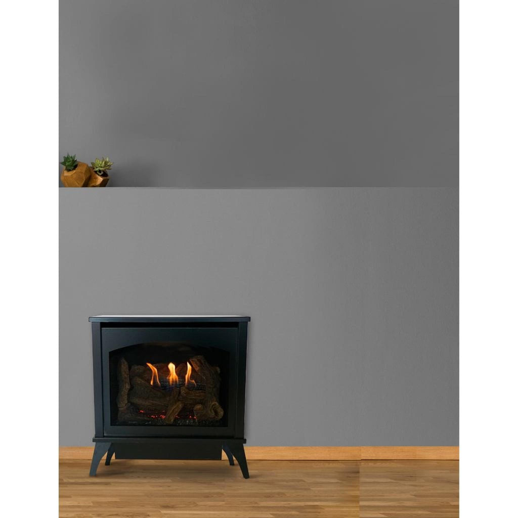 Empire Spirit 25" Millivolt Vent-Free Natural Gas Steel Stove with On/Off Switch – Medium Steel – VFD30MS30FN