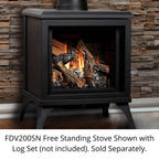 Kingsman FDV200S 23" Freestanding Intermittent Pilot Proflame 1, Propane Gas Direct Vent Stove