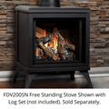 Kingsman FDV200S 23" Freestanding Millivolt Control, Propane Gas Direct Vent Stove