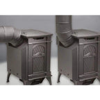Napoleon Arlington 19" Porcelain Majolica Brown Direct Vent Cast Iron Gas Stove With Electronic Ignition
