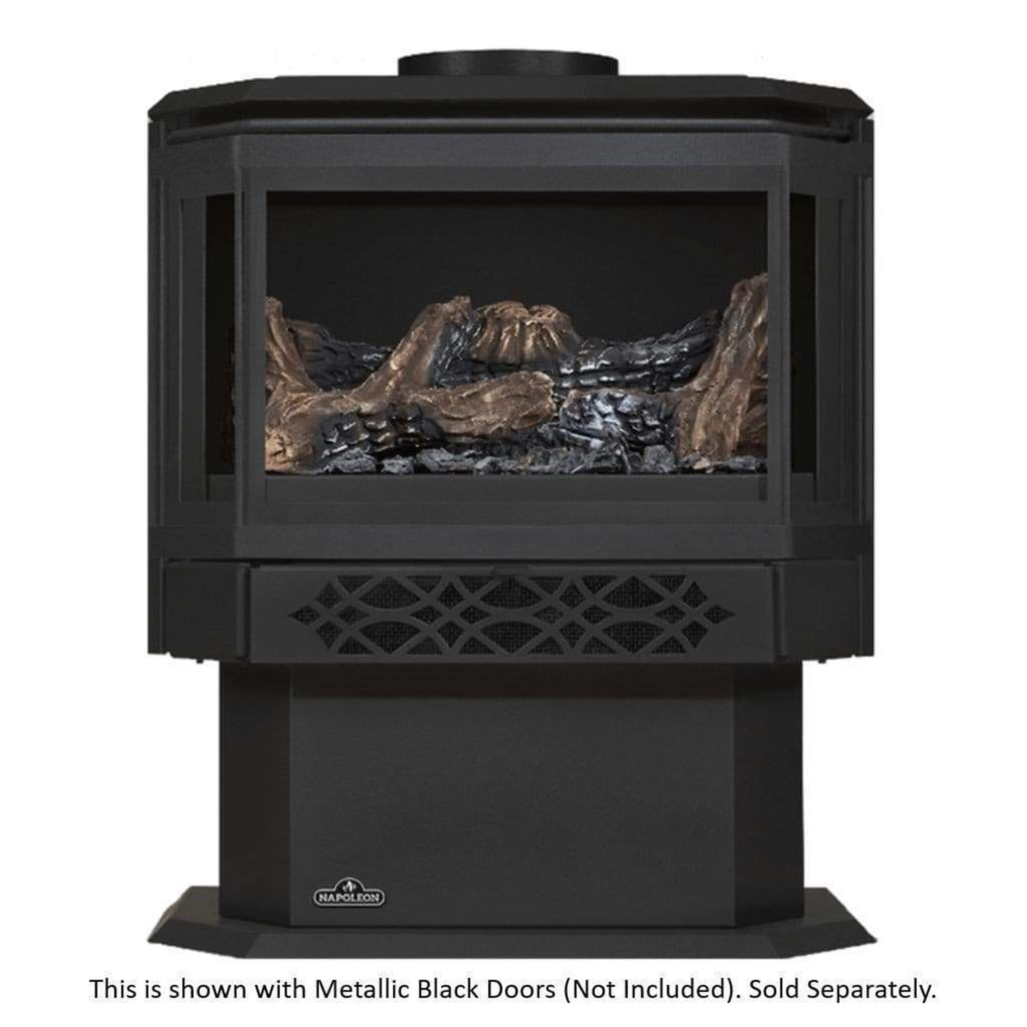 Napoleon Haliburton 23" Black Direct Vent Gas Stove With Electronic Ignition