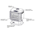 Napoleon Havelock 28" Black Direct Vent Gas Stove With Electronic Ignition