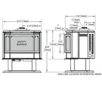 Napoleon Havelock 28" Black Direct Vent Gas Stove With Electronic Ignition