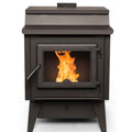 True North TN40 24" Wood Pellet Vented Stove with Legs – EPA2020 Certified, Black (SKU 33010001)