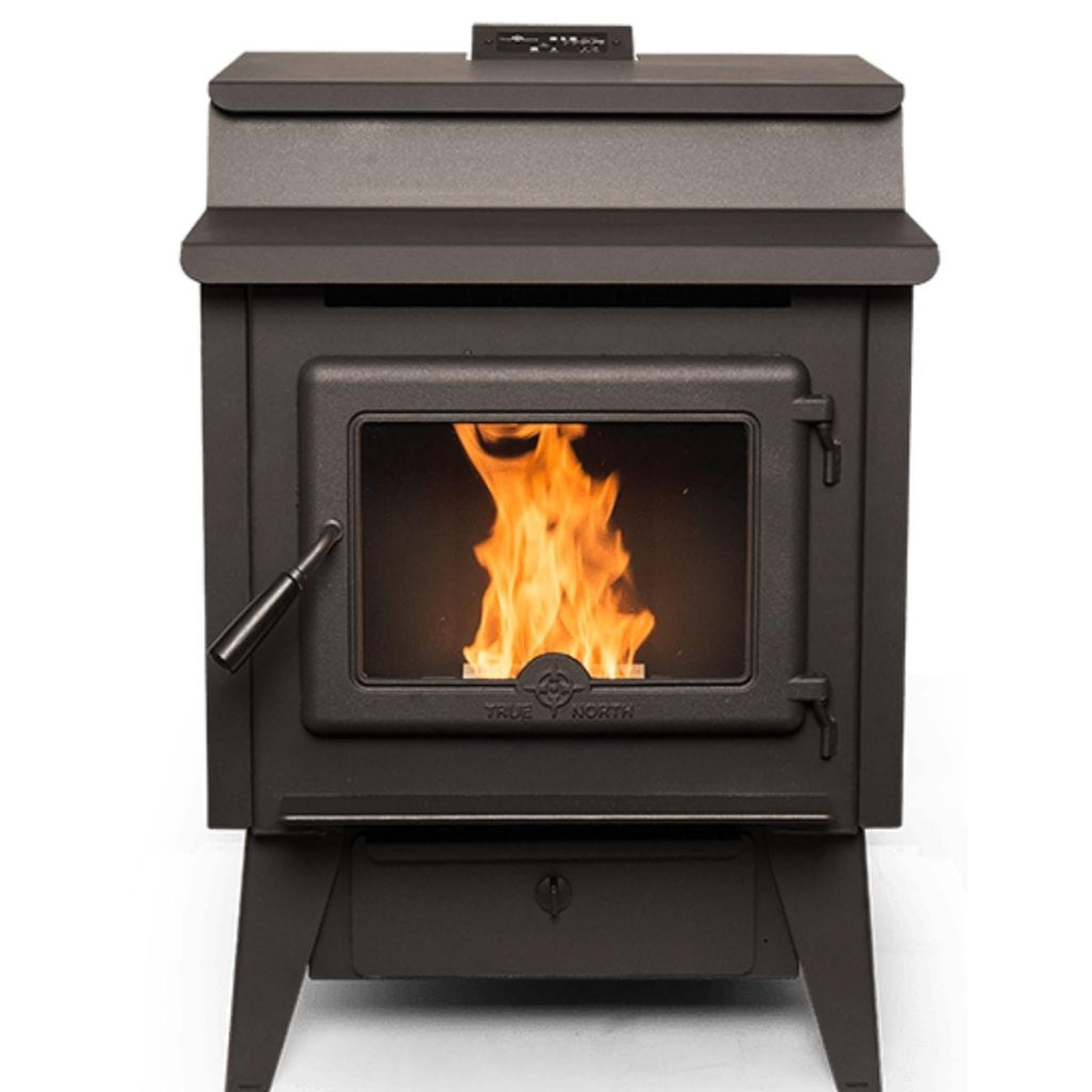True North TN40 24" Wood Pellet Vented Stove with Legs – EPA2020 Certified, Black (SKU 33010001)