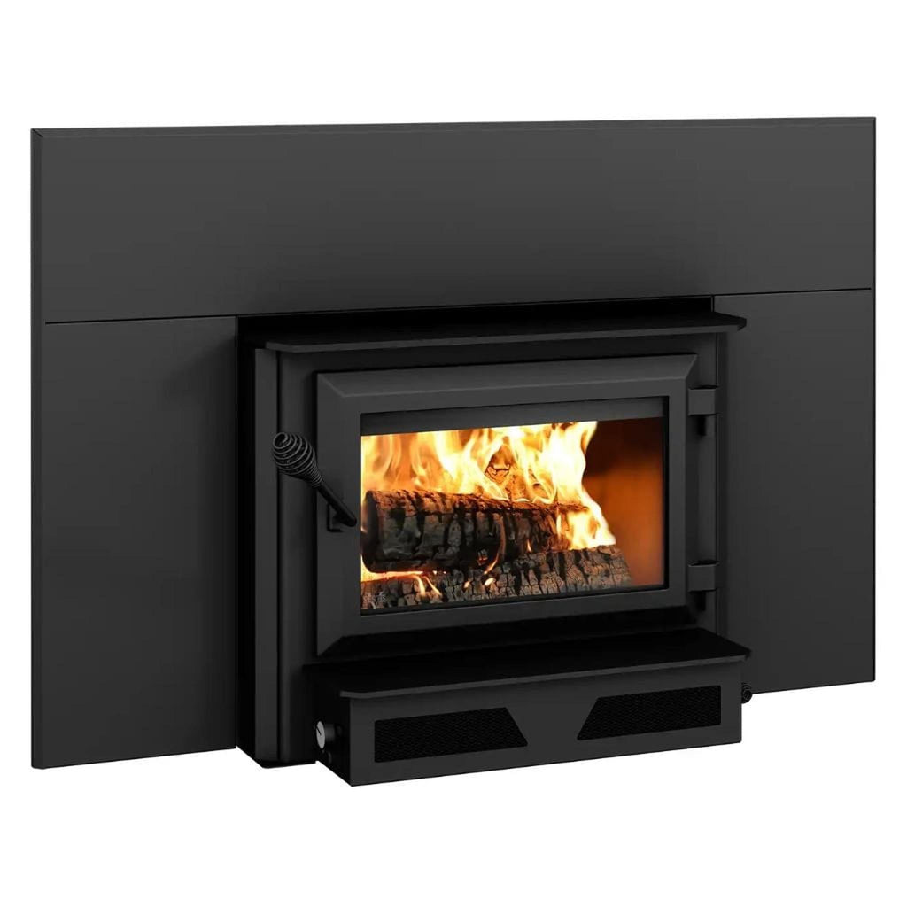 Ventis HEI170 27" Black Direct Vent Medium Wood Burning Fireplace Insert, EPA2020 Certified