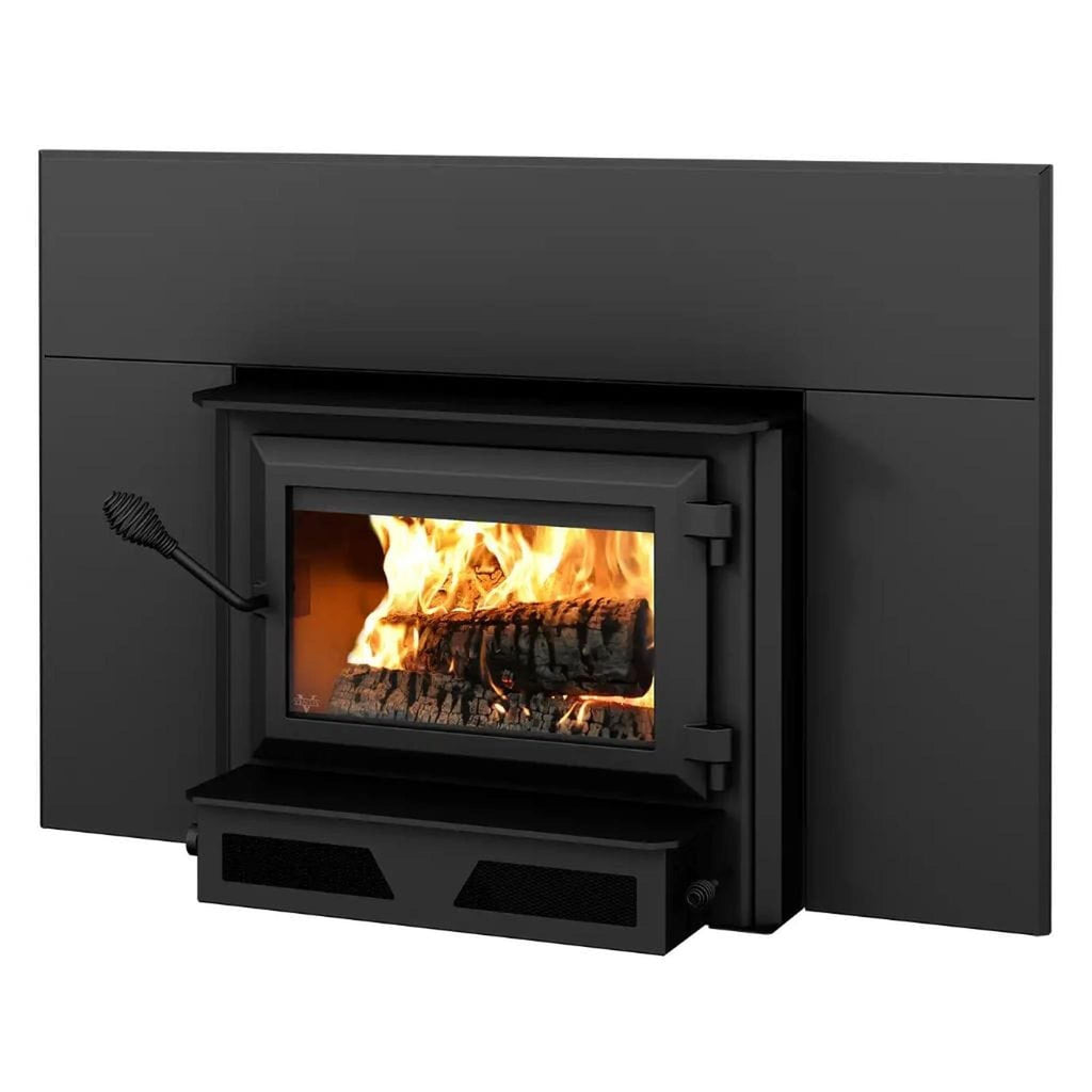 Ventis HEI170 27" Black Direct Vent Medium Wood Burning Fireplace Insert, EPA2020 Certified