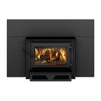Ventis HEI170 27" Black Direct Vent Medium Wood Burning Fireplace Insert, EPA2020 Certified