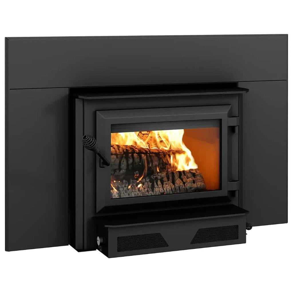 Ventis HEI240 28" Black Direct Vent Large Wood Burning Fireplace Insert, EPA2020 Certified