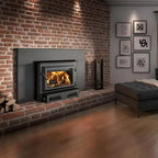 Ventis HEI240 28" Black Direct Vent Large Wood Burning Fireplace Insert, EPA2020 Certified