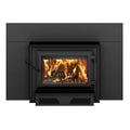 Ventis HEI240 28" Black Direct Vent Large Wood Burning Fireplace Insert, EPA2020 Certified