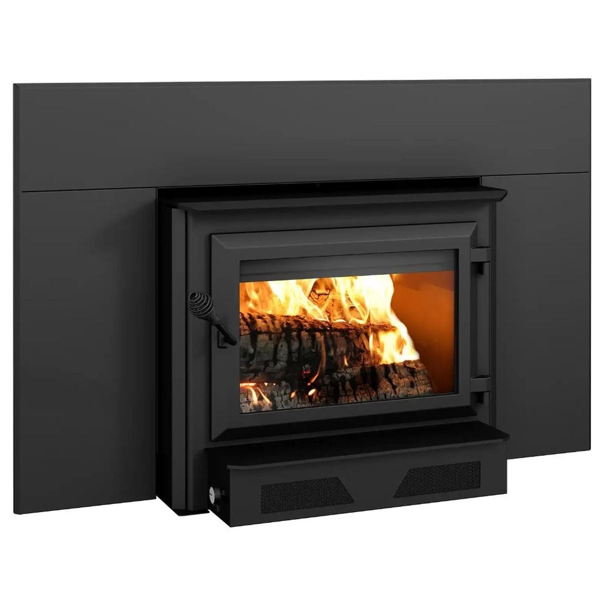 Ventis HEI350 30" Black Direct Vent Extra Large Wood Burning Fireplace Insert, EPA2020 Certified