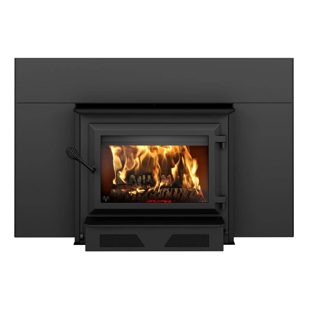 Ventis HEI350 30" Black Direct Vent Extra Large Wood Burning Fireplace Insert, EPA2020 Certified