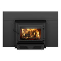 Ventis HEI350 30" Black Direct Vent Extra Large Wood Burning Fireplace Insert, EPA2020 Certified