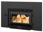 Ventis HEI90 28" Black Direct Vent Small Wood Burning Fireplace Insert, EPA2020 Certified