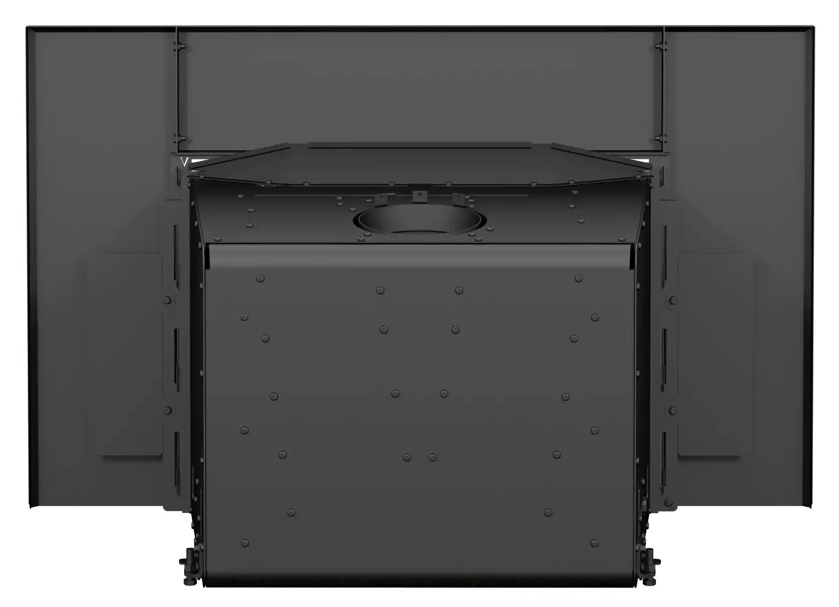 Ventis HEI90 28" Black Direct Vent Small Wood Burning Fireplace Insert, EPA2020 Certified