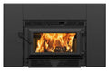 Ventis HEI90 28" Black Direct Vent Small Wood Burning Fireplace Insert, EPA2020 Certified