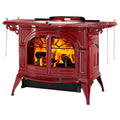 Vermont Castings Defiant 32" Bordeaux Wood Burning Stove With Traditional Doors