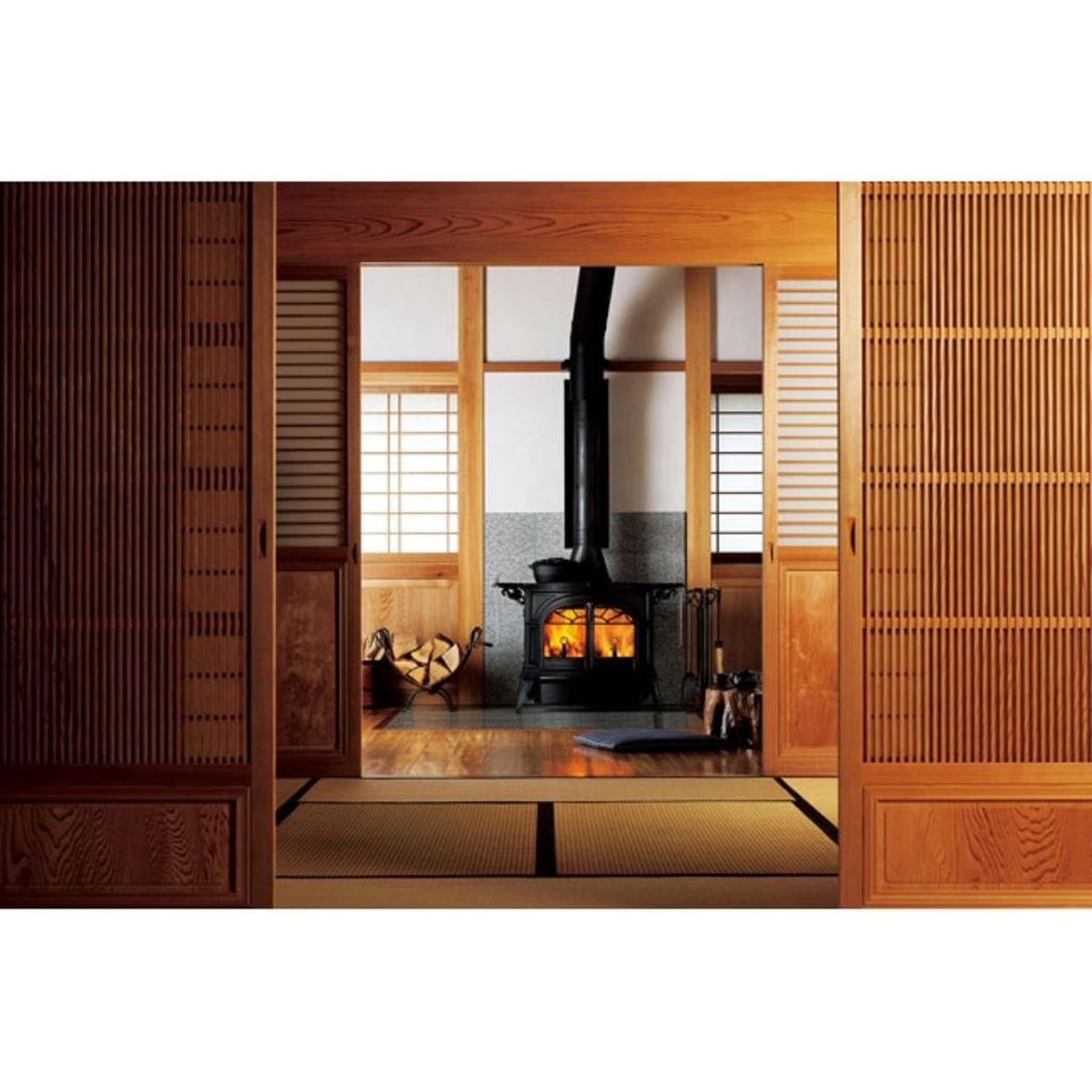 Vermont Castings Defiant 32" Twilight Enamel Wood Burning Stove With Traditional Doors