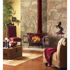 Vermont Castings Encore 27" Bordeaux Wood Burning Stove With Traditional Doors
