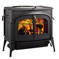 Vermont Castings Encore 27" Classic Black Wood Burning Stove With Transition Doors