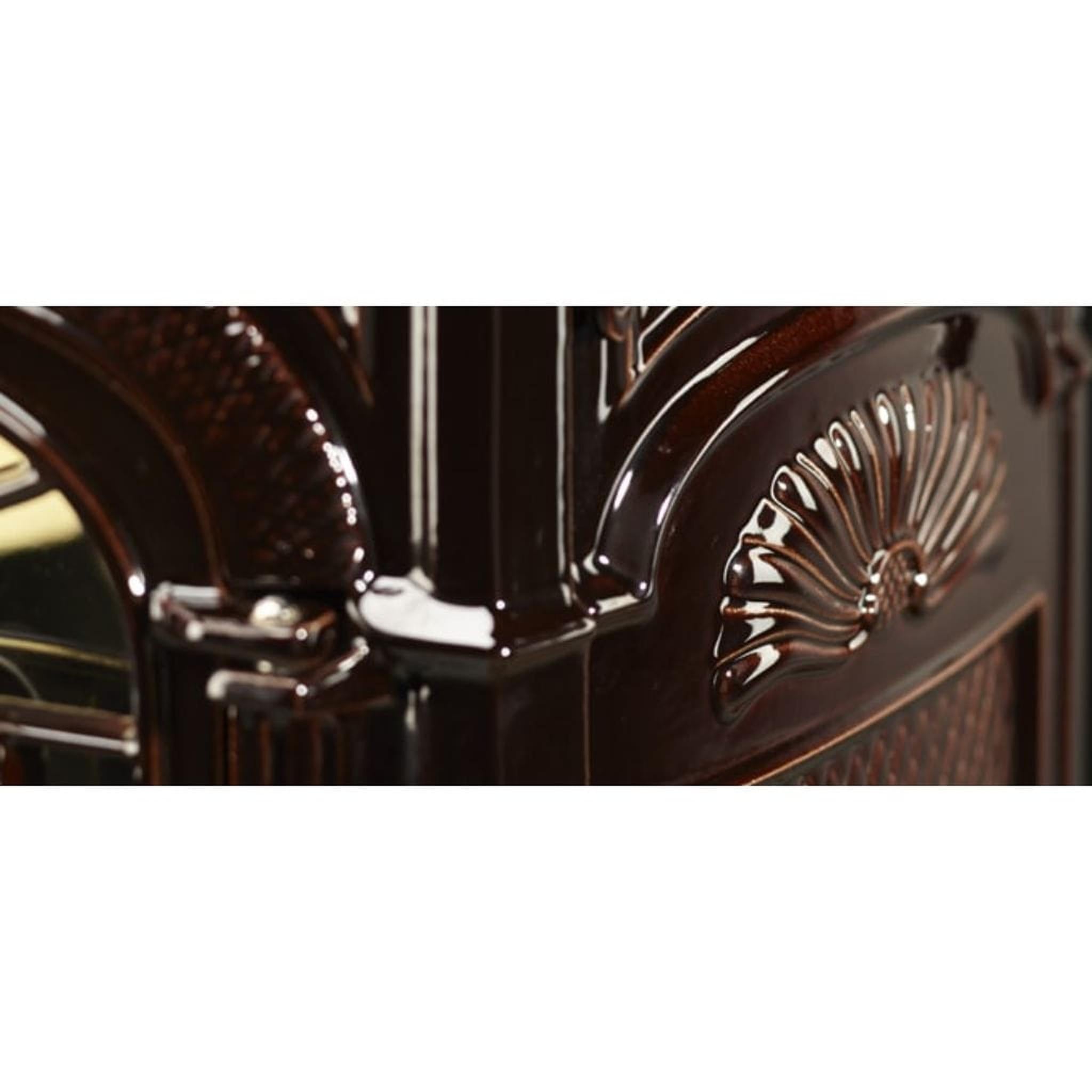 Vermont Castings Intrepid FlexBurn 22" Majolica Brown Wood Burning Stove With Traditional Doors