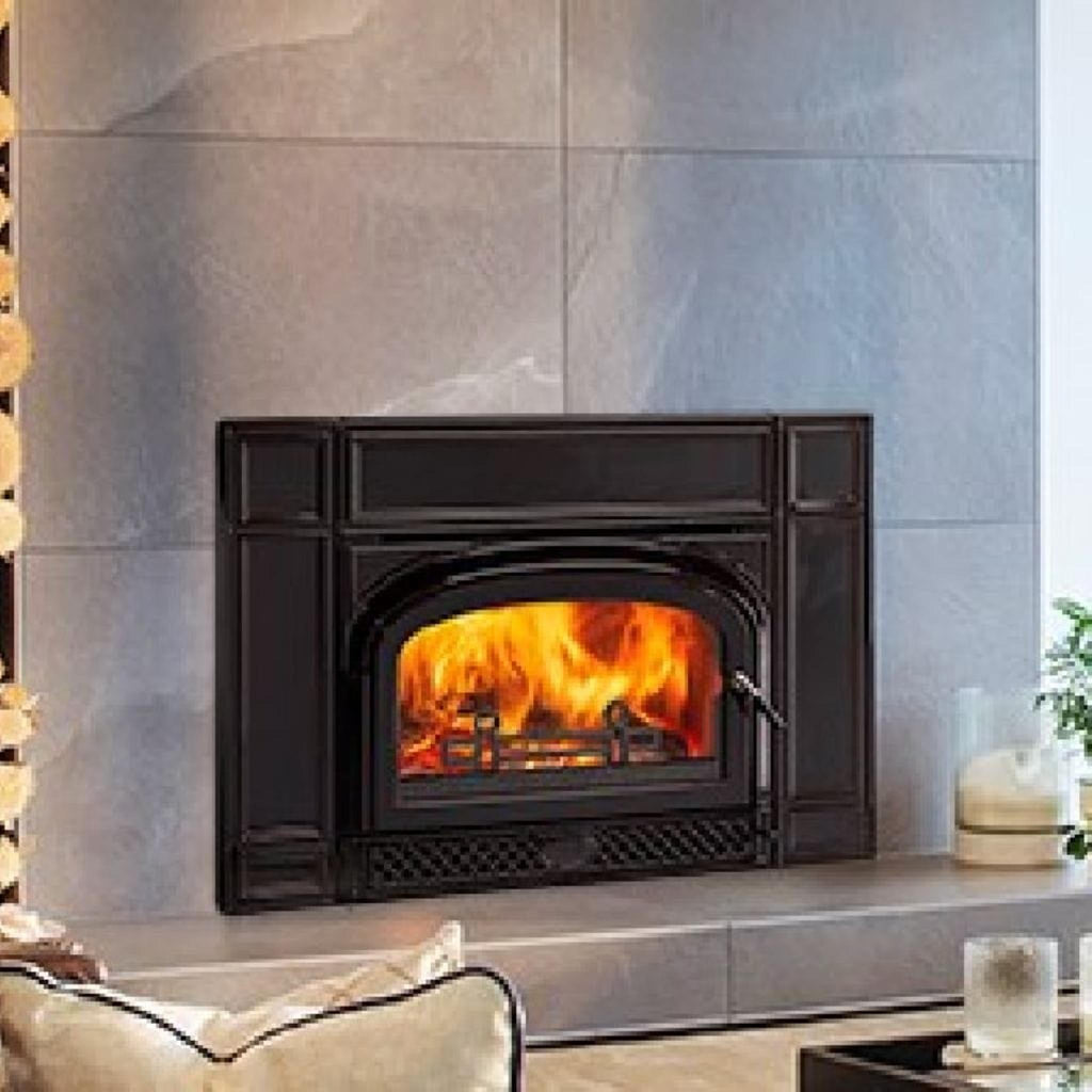 Vermont Castings Montpelier II 32" Classic Black Wood Burning Fireplace Insert