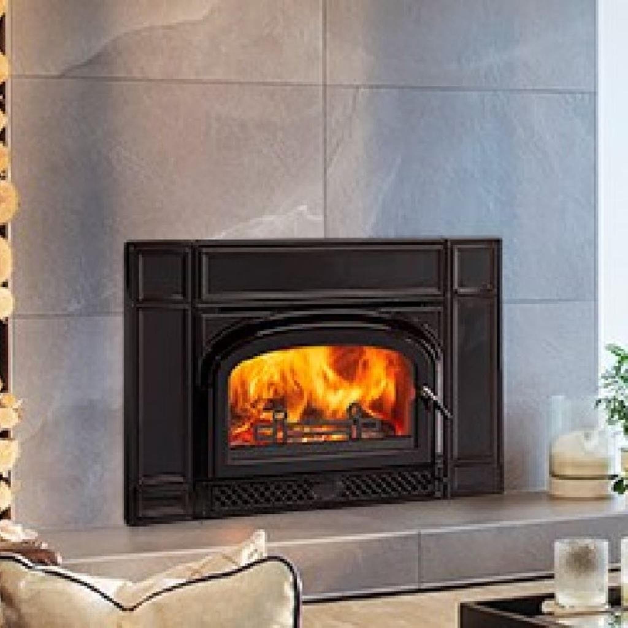 Vermont Castings Montpelier II 32" Classic Black Wood Burning Fireplace Insert