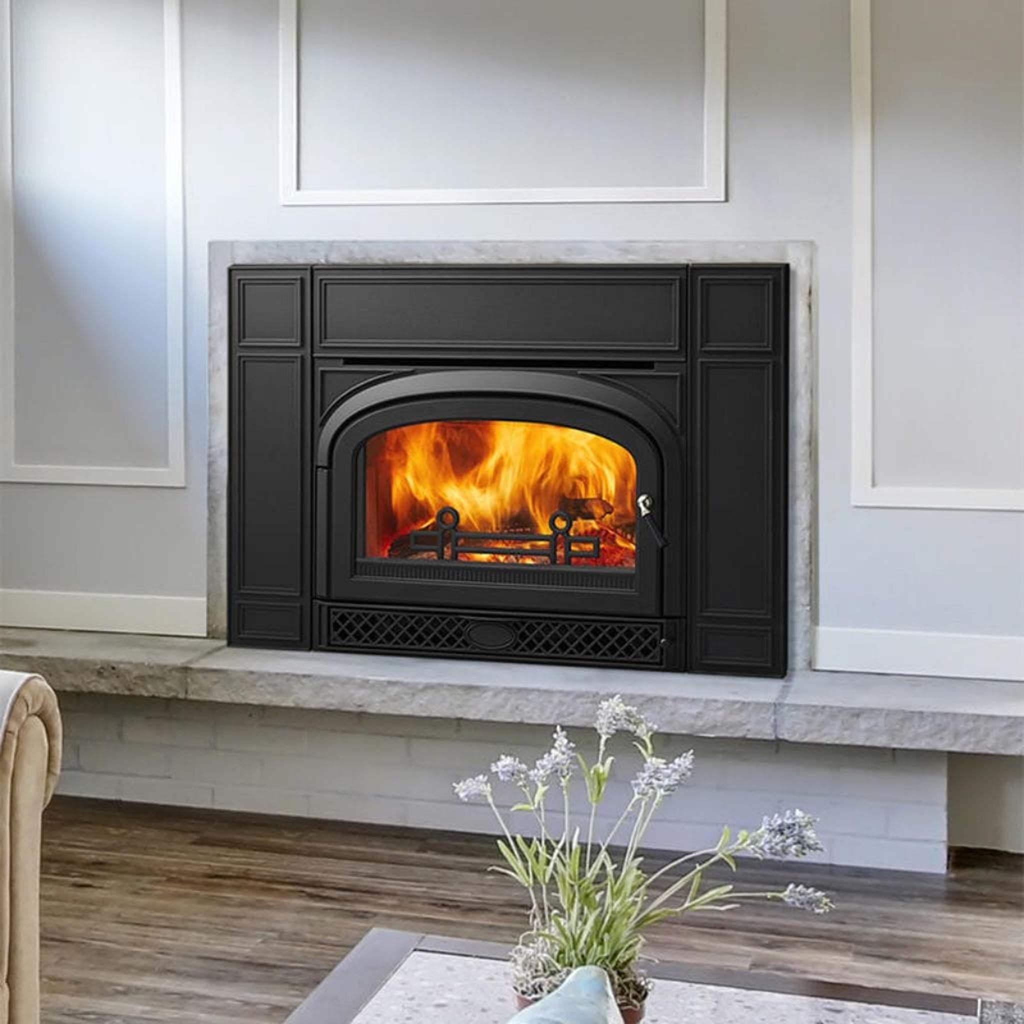 Vermont Castings Montpelier II 32" Classic Black Wood Burning Fireplace Insert