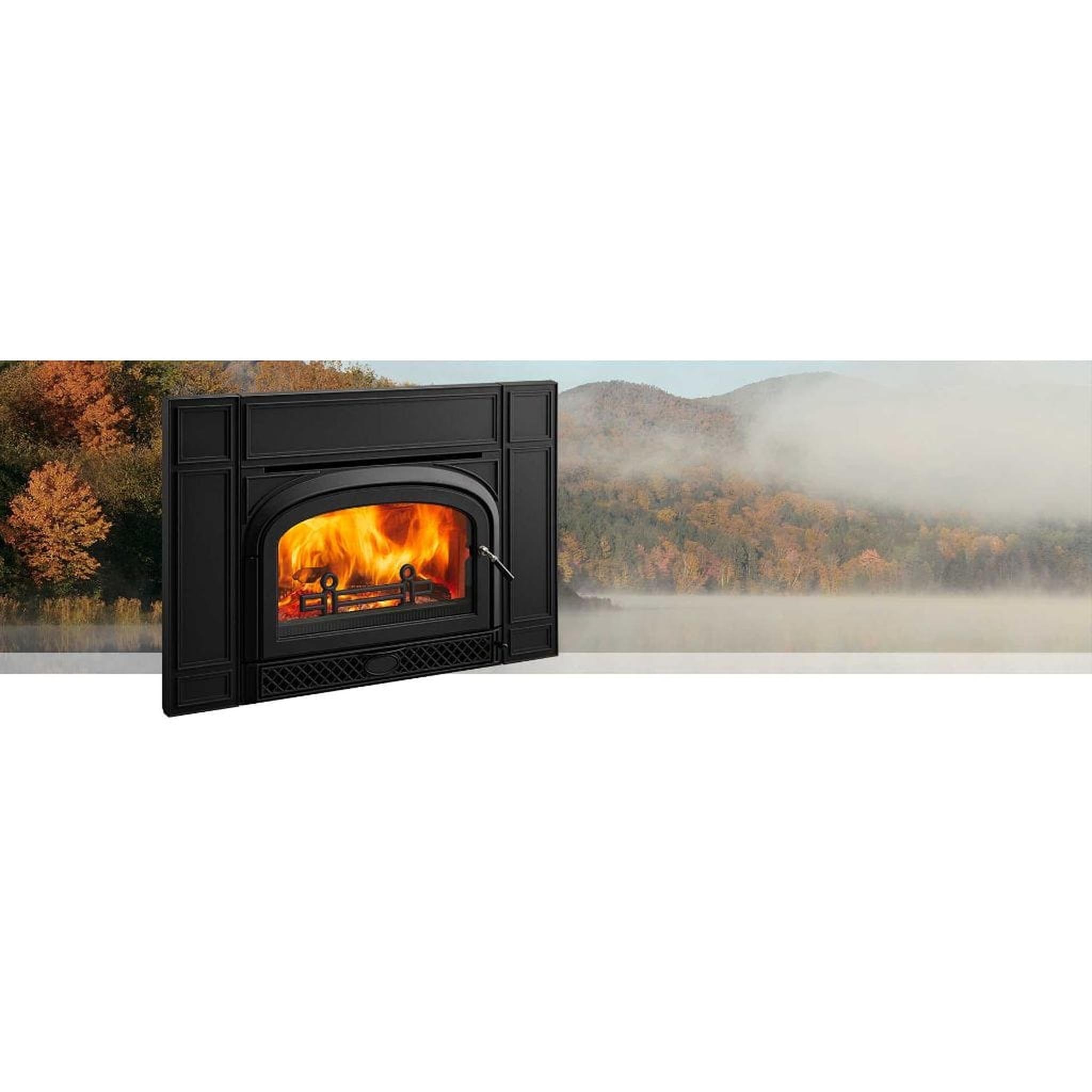 Vermont Castings Montpelier II 32" Classic Black Wood Burning Fireplace Insert