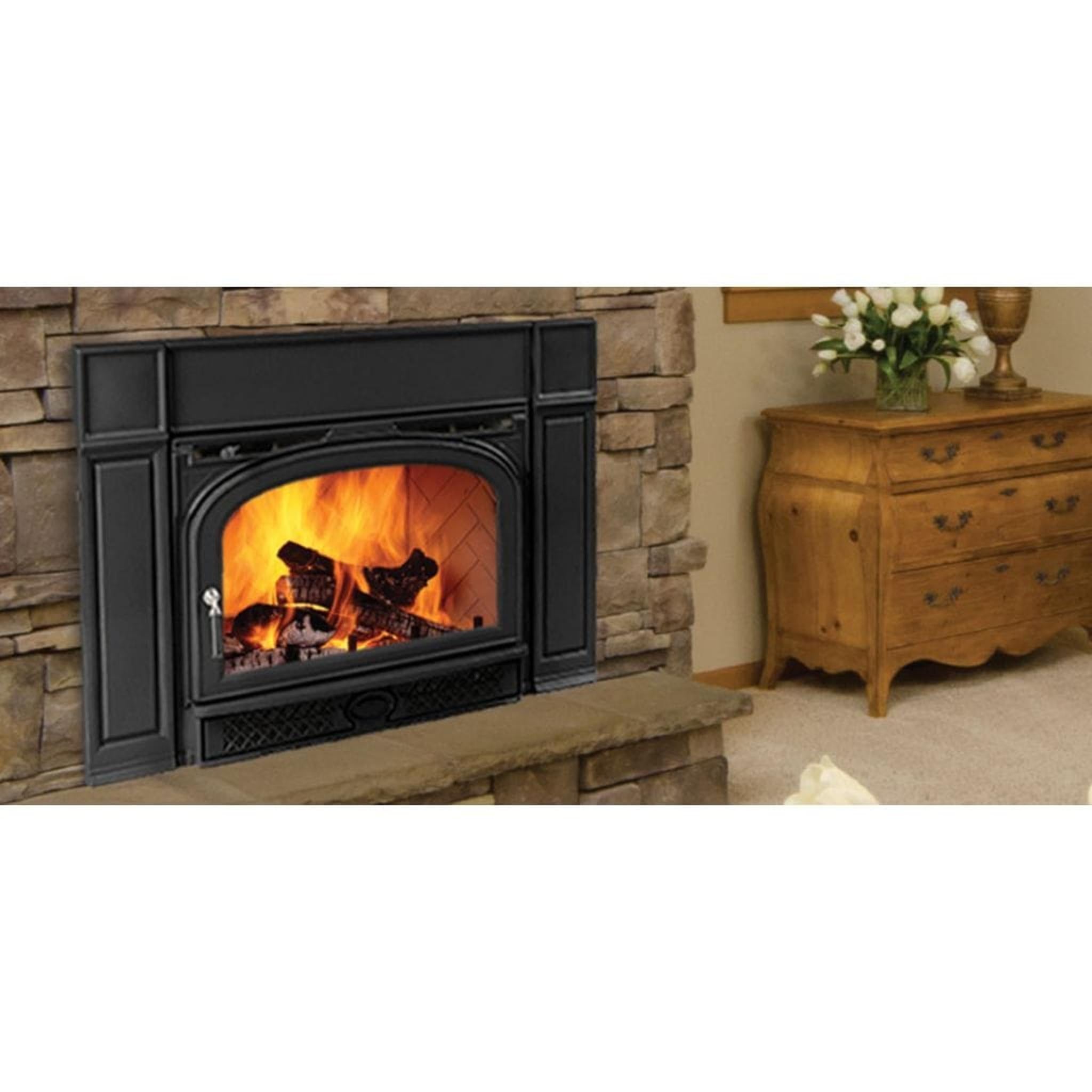 Vermont Castings Montpelier II 32" Classic Black Wood Burning Fireplace Insert