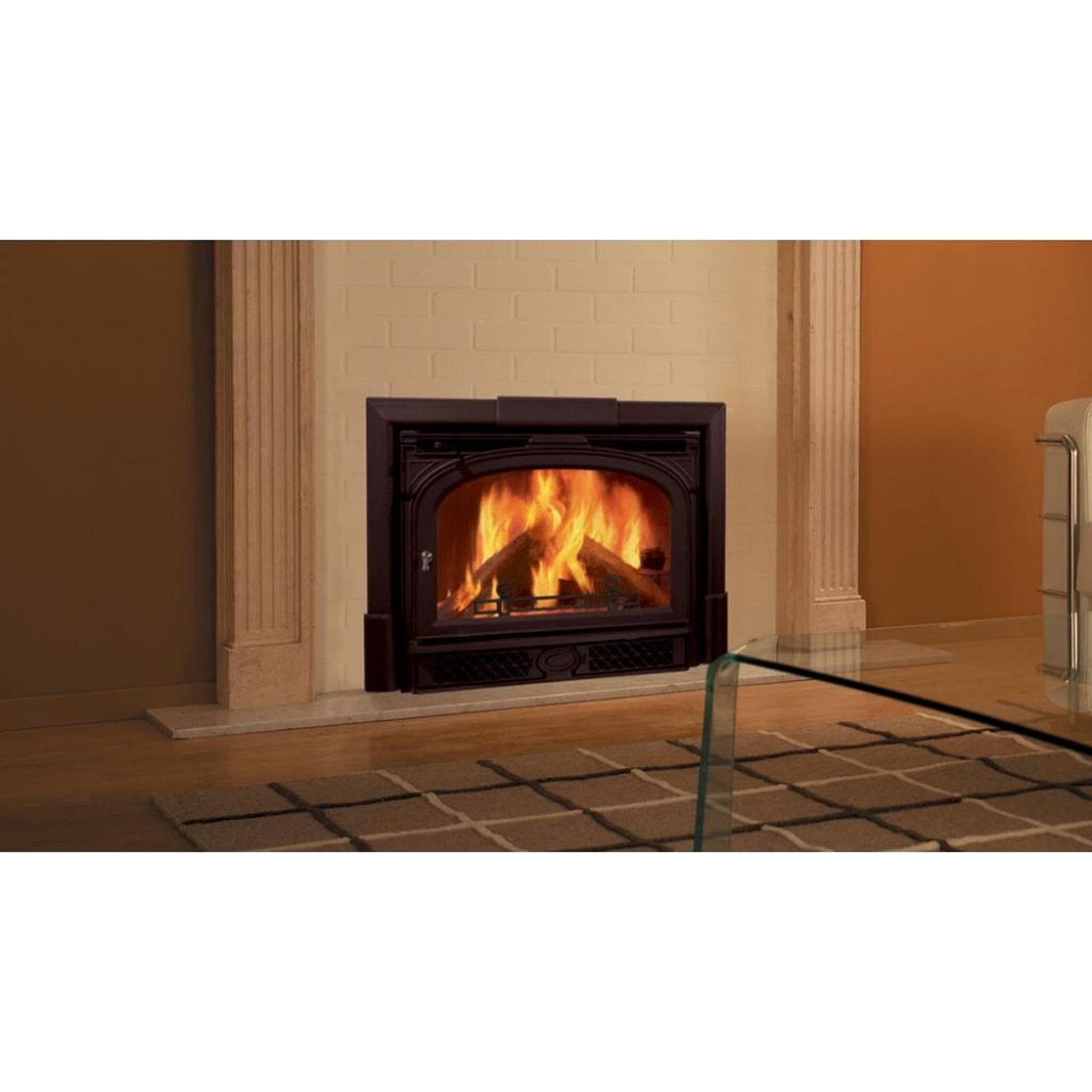 Vermont Castings Montpelier II 32" Majolica Brown Wood Burning Fireplace Insert