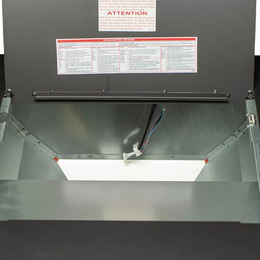 Ashley AP5617-W Pellet Stove - Metallic surface 