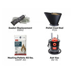 Ashley AP5617-W Pellet Stove 90 lb Hopper 30,000 BTU Freestanding Wi-Fi Remote Black Finish