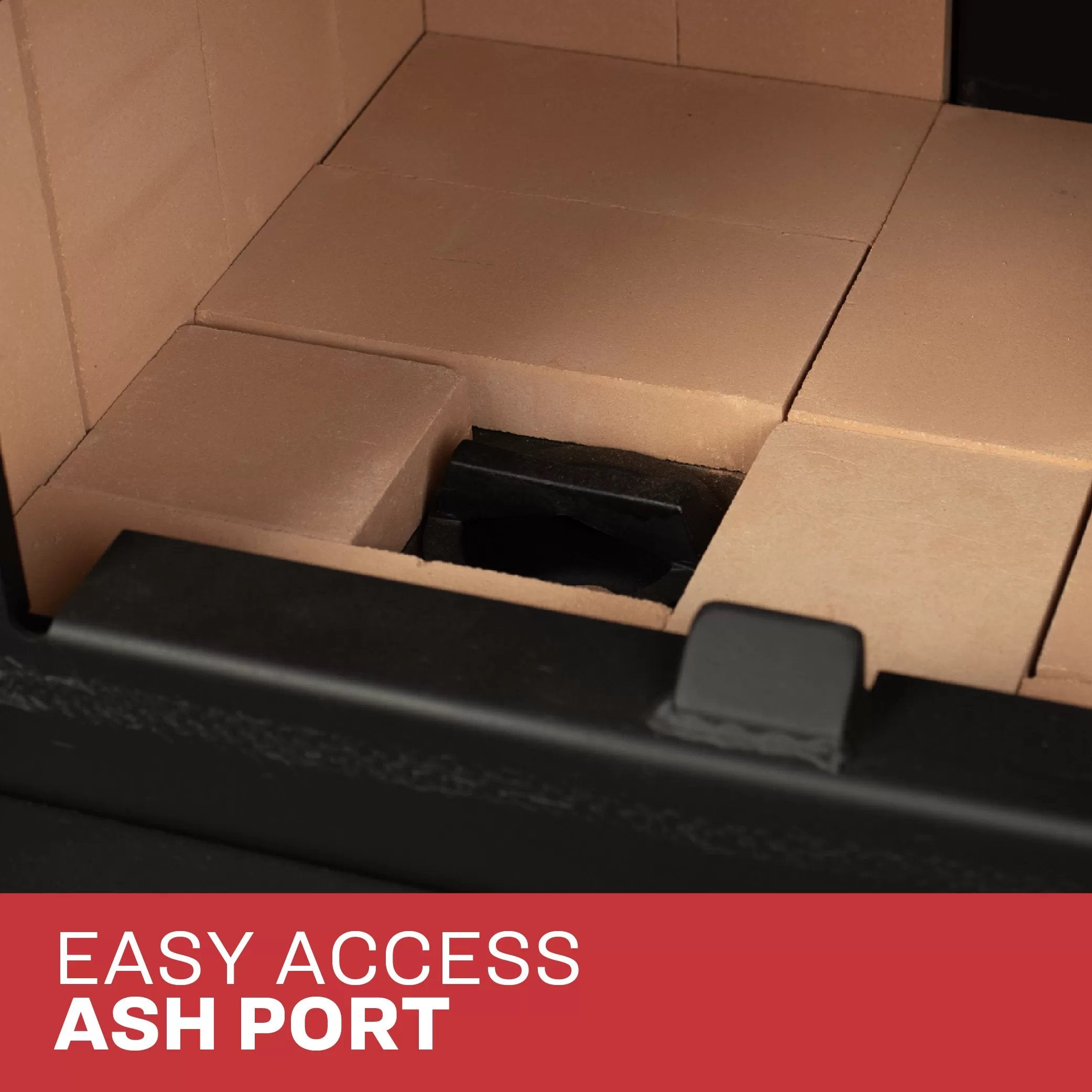 Ashley AW2020-P 2,000 Sq. Ft. Non-Catalytic Wood Stove - Easy Access Ash Port