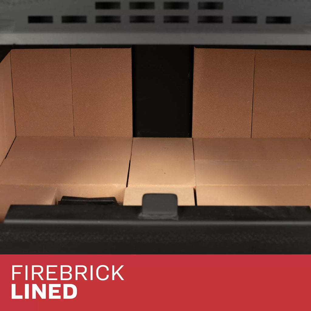 Ashley AW2020-P 2,000 Sq. Ft. Non-Catalytic Wood Stove - firebrick-lined