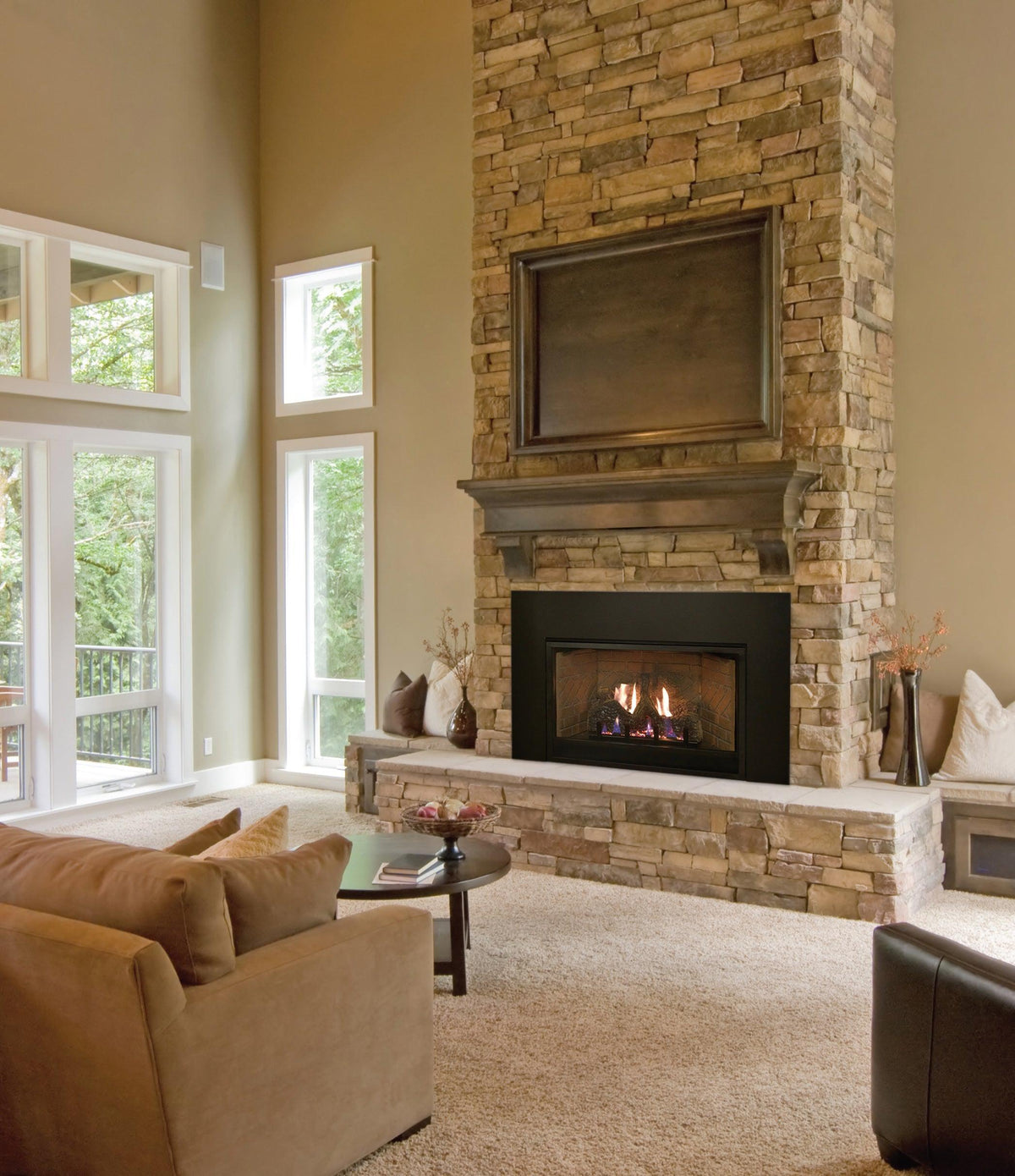Empire Innsbrook 27" Propane Gas Vent Free Fireplace Insert, Intermittent Pilot Control