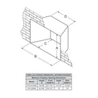 Empire Loft 27" Natural Gas Vent Free Fireplace Insert, 10,000 BTU Millivolt Control