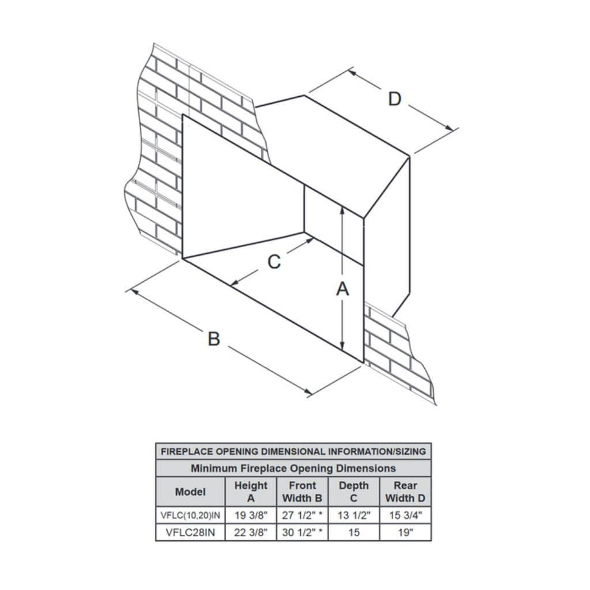 Empire Loft 30" Natural Gas Vent Free Fireplace Insert Millivolt Control