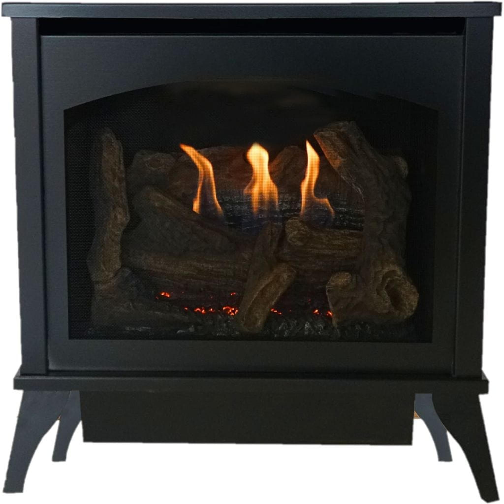 Empire Spirit 25 inch millivolt vent-free natural gas steel stove with on/off switch VFD30MS30FN