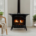 Empire Spirit 28 Inch Natural Gas Stove Direct Vent Cast Iron Matte Black Finish