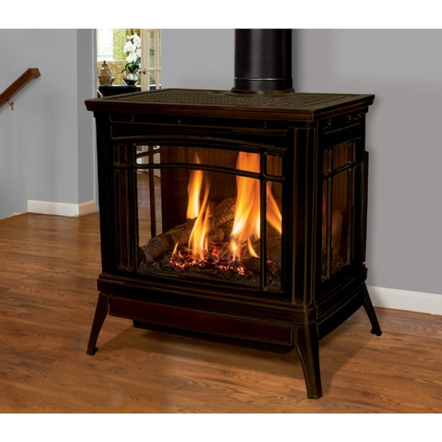 Enviro Berkeley Freestanding Gas Stove Antique Chestnut