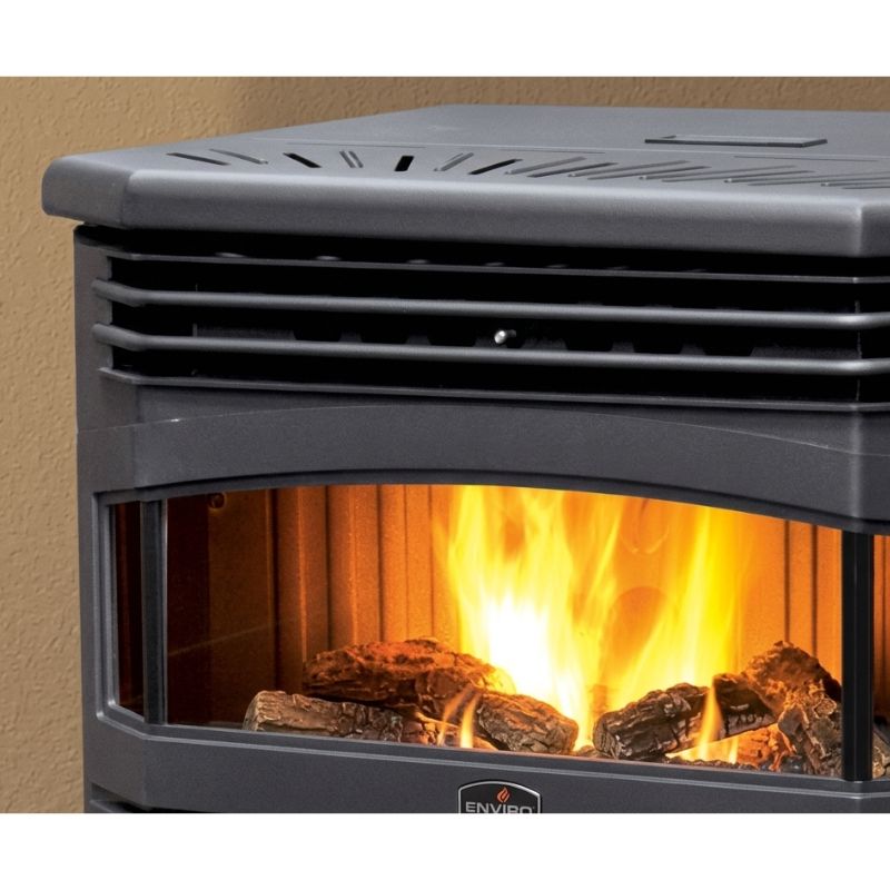 Enviro Meridian Steel Freestanding Pellet Stove EFMFS 2 - Closer